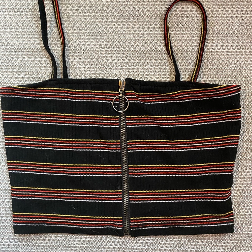 Urban Outfitters striped cropped top.